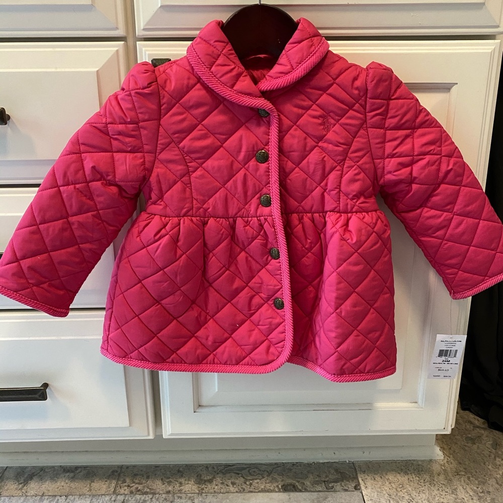 Ralph Lauren Pink Puffer Coat